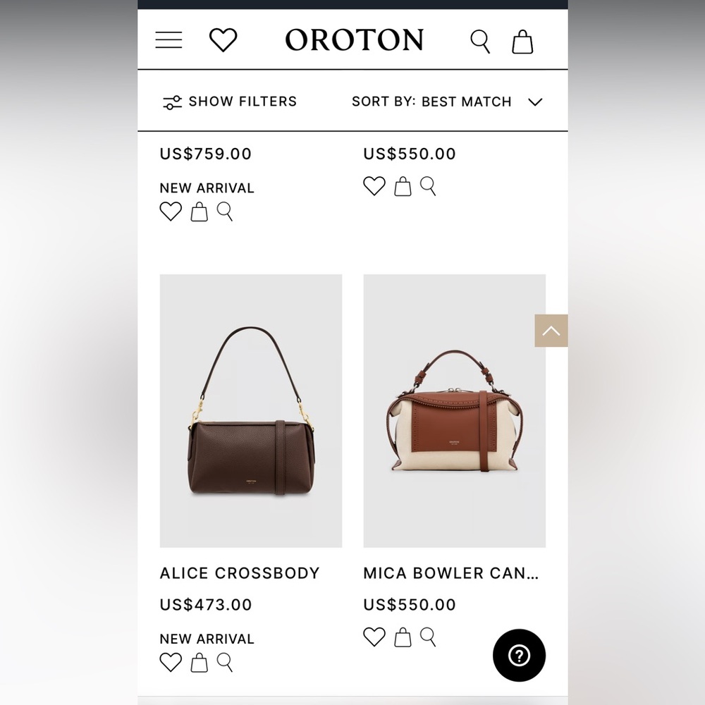 OROTON for Bergdorf Goodman full grain leather and brass handbag MSRP $450 - Picture 11 of 12